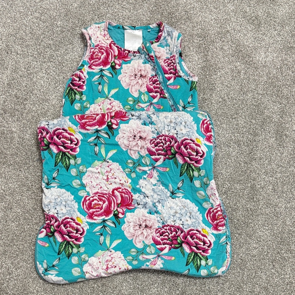 Posh Peanut Floral Kids Sleep Sack - 6-18 months. 0.5 tog. GUC